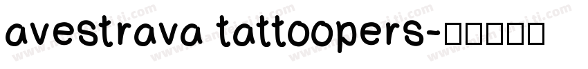 avestrava tattoopers字体转换